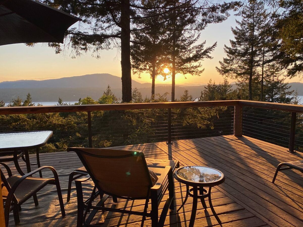 Sunset from the deck
